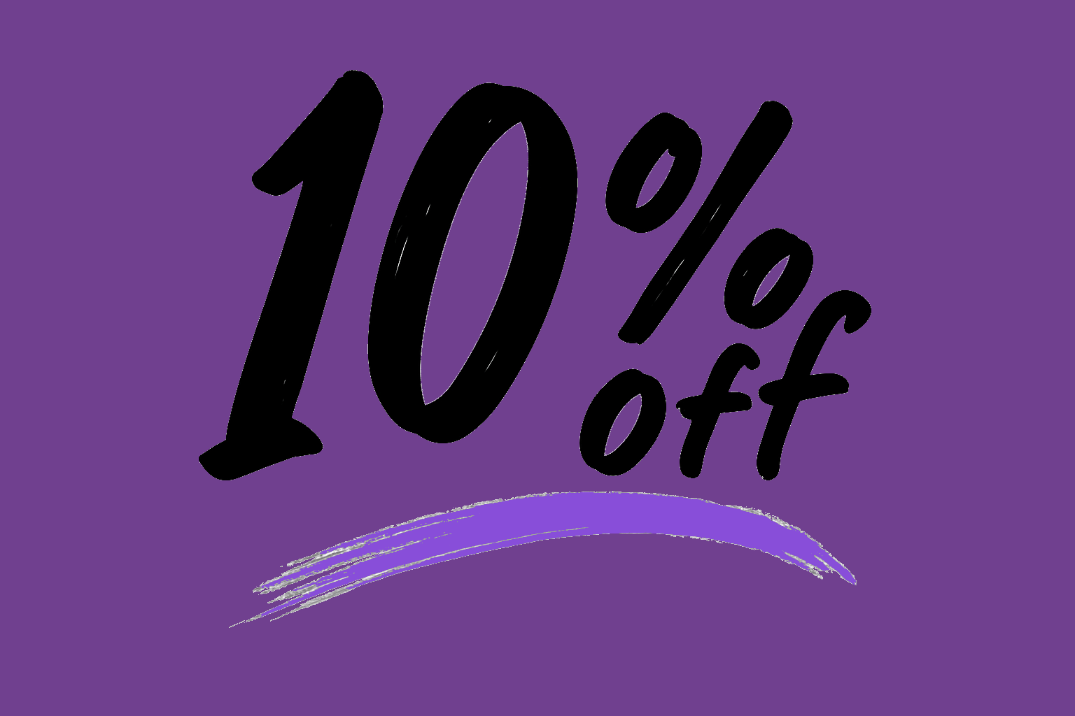10% Off Purple