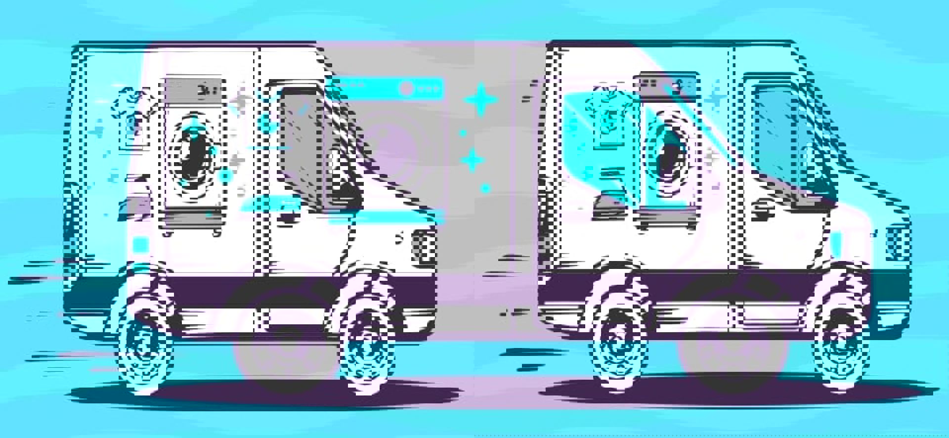 Pickup And Delivery Laundry Van Min Min